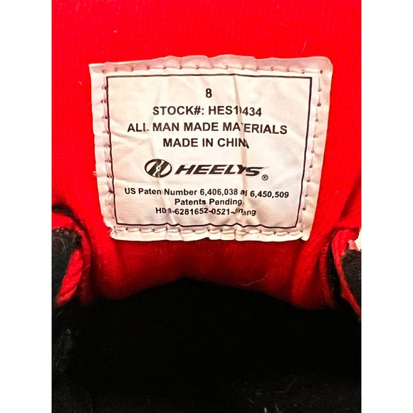 ✅️Mens HEELYS Size 8 WHEELED SKATE SHOES Red/Black/White HES10434❤️ - Picture 9 of 12